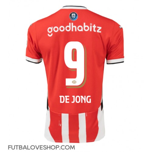 Dres PSV Eindhoven Luuk de Jong #9 Domáci 2024-25 Krátky Rukáv